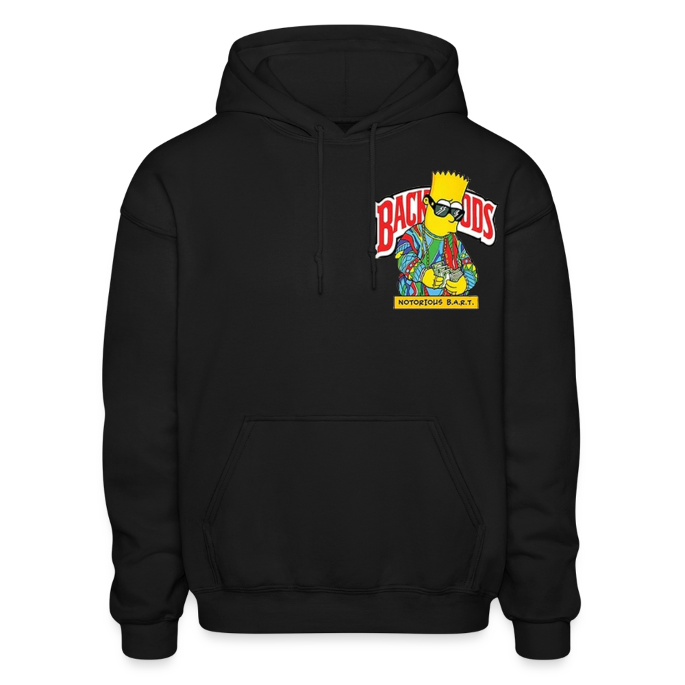 Unisex Adult Gildan Heavy Bart Print Hoodie - black