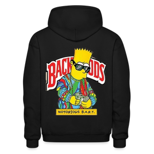 Unisex Adult Gildan Heavy Bart Print Hoodie - black