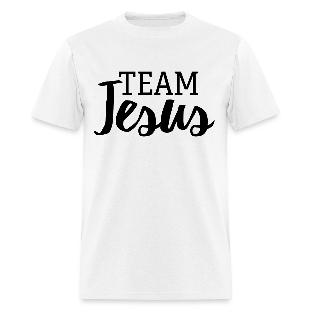 Unisex Original Fruit of the Loom Jesus Print T Shirt - white